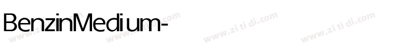 Benzin Medium字体转换